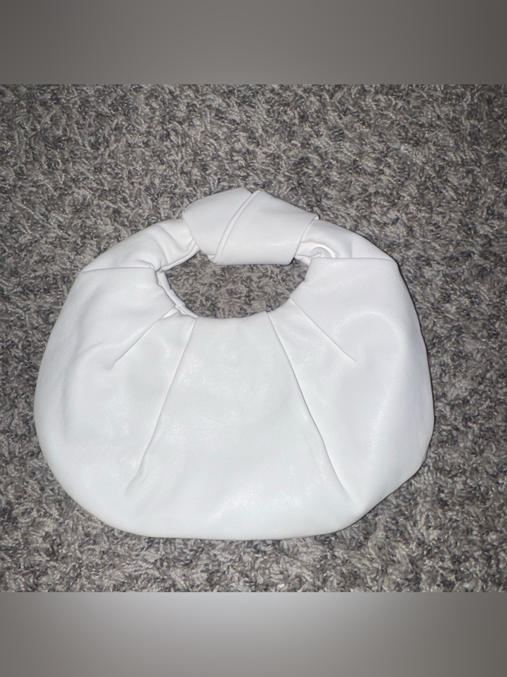SHEIN White Rounded Knot Handle Mini Shoulder Bag